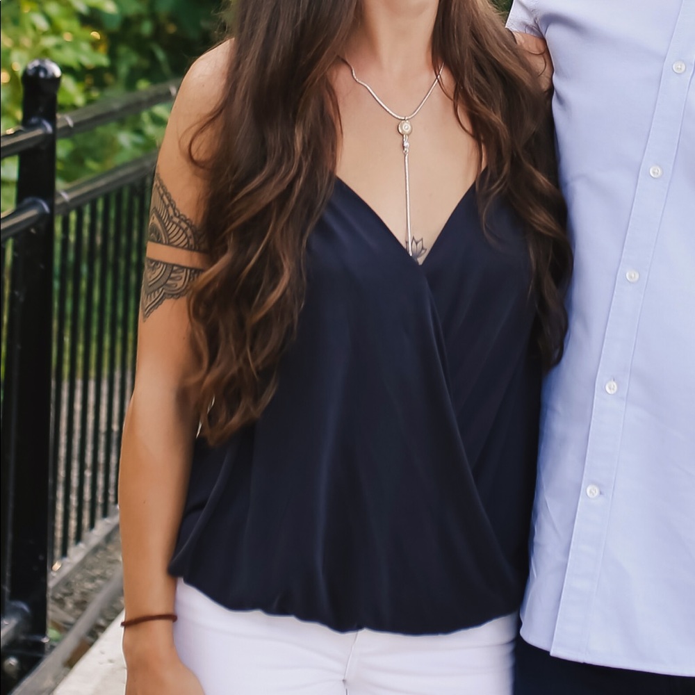 (NWOT!) Anthropologie | Gray/Blue Tank